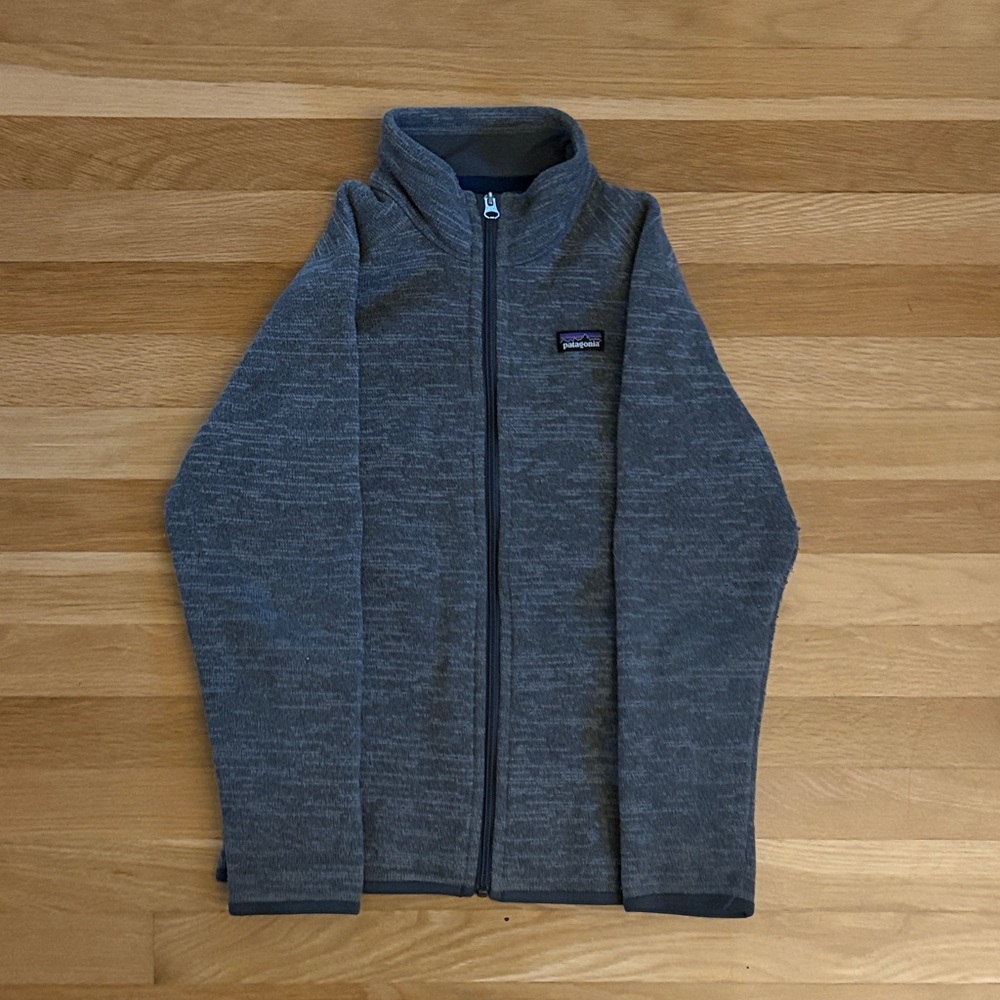 Kids Patagonia Gray Fleece Jacket